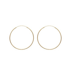 Créoles plaqué or 750 3 microns