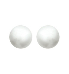 Boucles d'oreilles plaqué or 750 imitation perles blanches puces