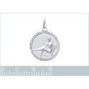 Pendentif argent massif 925 rhodié
