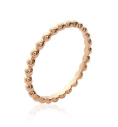 Bague plaqué or 750 3 microns