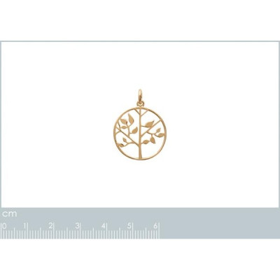 Pendentif plaqué or 750 3 microns