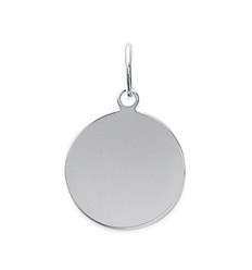 Pendentif argent massif 925 rhodié