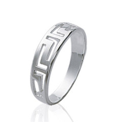 Bague argent massif 925 rhodié