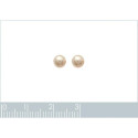 Boucles d'oreilles 5 mm puces clous - Jenna - argent  925 - imitation perles