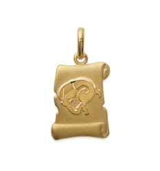 Pendentif plaqué or 750 3 microns