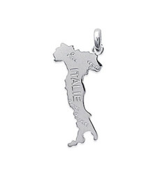 Pendentif argent massif 925 rhodié