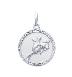 Pendentif argent massif 925 rhodié