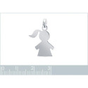 Pendentif argent massif 925 rhodié