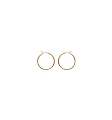 Créoles plaqué or 750 3 microns