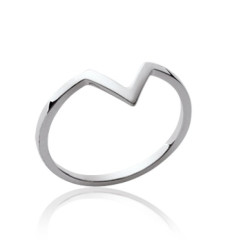 Bague argent massif 925 rhodié
