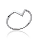 Bague argent massif 925 rhodié