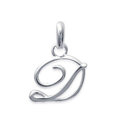 Pendentif argent massif 925 rhodié