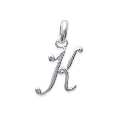 Pendentif argent massif 925 rhodié