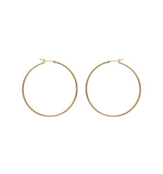 Créoles plaqué or 750 3 microns