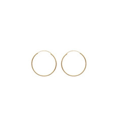 Créoles plaqué or 750 3 microns