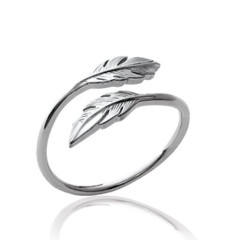 Bague argent massif 925 rhodié