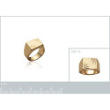 Bague plaqué or 750 3 microns