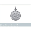 Pendentif argent massif 925 rhodié