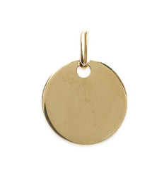 Pendentif plaqué or 750 3 microns