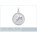 Pendentif argent massif 925 rhodié