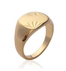 Bague plaqué or 750 3 microns