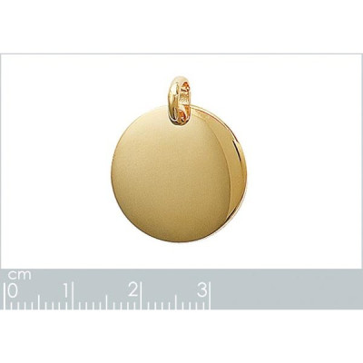 Pendentif plaqué or 750 3 microns