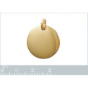 Pendentif plaqué or 750 3 microns
