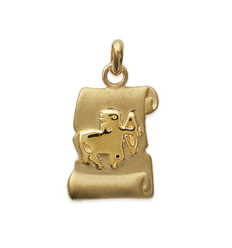 Pendentif plaqué or 750 3 microns