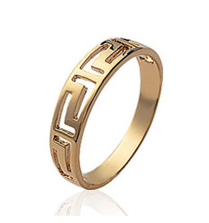 Bague plaqué or 750 3 microns