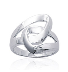 Bague argent massif 925 rhodié