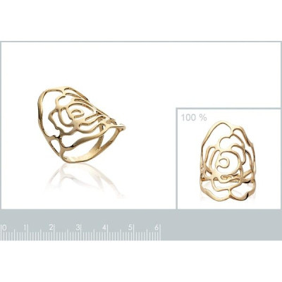 Bague plaqué or 750 3 microns