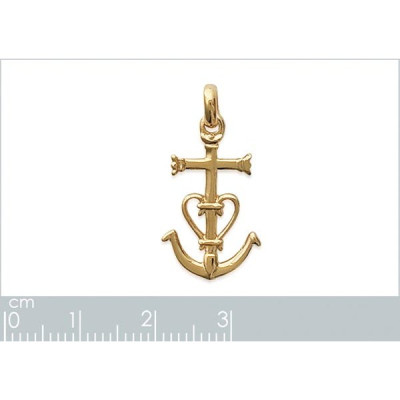 Pendentif plaqué or 750 3 microns