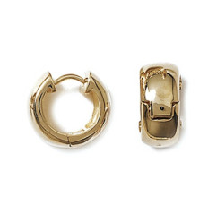 Créoles plaqué or 750 3 microns