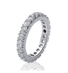 Bague argent massif 925 rhodié et oxyde de zirconium