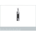 Pendentif acier et carbone