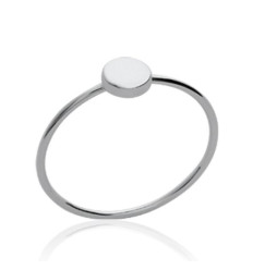 Bague argent massif 925 rhodié