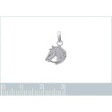 Pendentif argent massif 925 rhodié