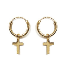 Créoles plaqué or 750 3 microns