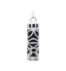 Pendentif argent massif 925 et imitation onyx