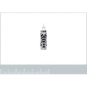 Pendentif argent massif 925 et imitation onyx
