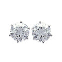 Puces d'oreilles 9 mm clous - Daphne - argent 925 rhodié - zircon transparent