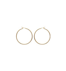 Créoles plaqué or 750 3 microns