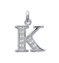 Pendentif argent massif 925 rhodié et oxyde de zirconium