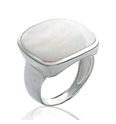 Bague argent massif 925 et nacre