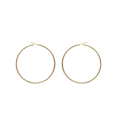 Créoles plaqué or 750 3 microns