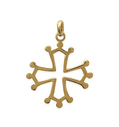 Pendentif plaqué or 750 3 microns