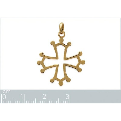 Pendentif plaqué or 750 3 microns