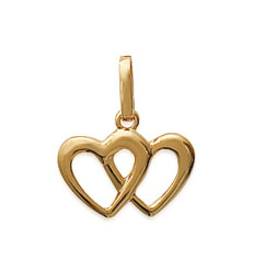 Pendentif plaqué or 750 3 microns