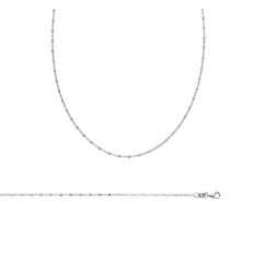 Bracelet argent massif 925 rhodié longueur 18 cm