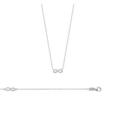 Bracelet argent massif 925 rhodié et oxyde de zirconium longueur 18 cm